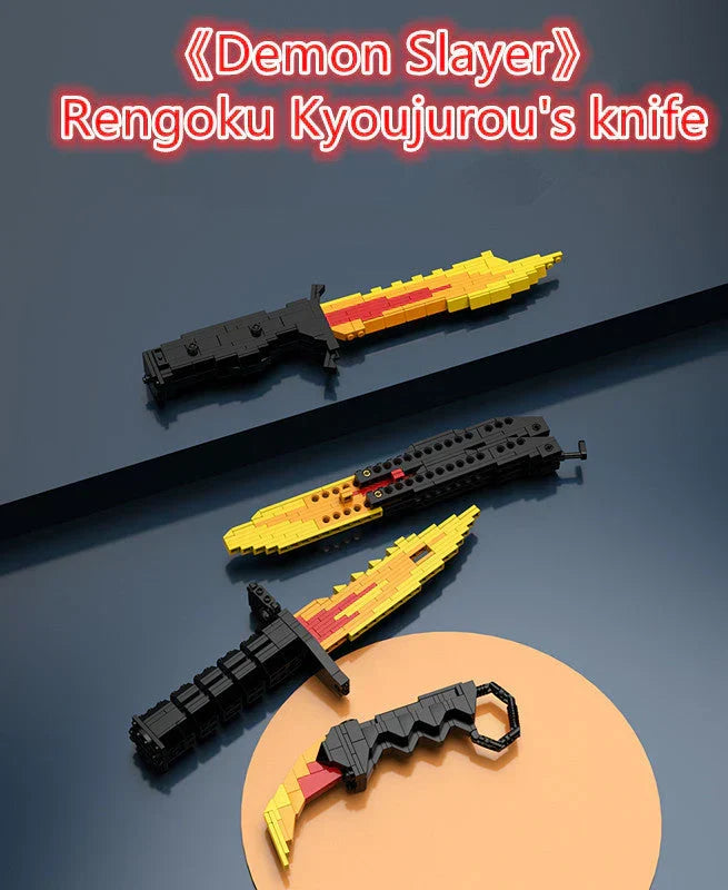 Maquette de jeu de construction flamme de Rengoku Kyoujurou