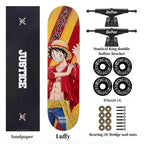 Skateboard professionnel Luffy/Zoro à motif fin (Taille: 80CM×20CM)