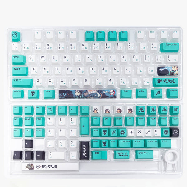 Nezuko/Tanjirou/Tokitou Muichirou Creative transparent cute mechanical keyboard cap