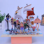 Décoration figurine acrylique sur socle Luffy, les pirates au chapeau de paille