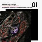 Coque de téléphone Sasuke Sharingan purement faite à la main, coque de téléphone en silicone anti-choc tendance Apple