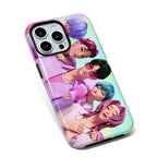 Kpop Demon Hunters Group Anime iPhone Case, Glossy Film Hard Protective Phone Cover