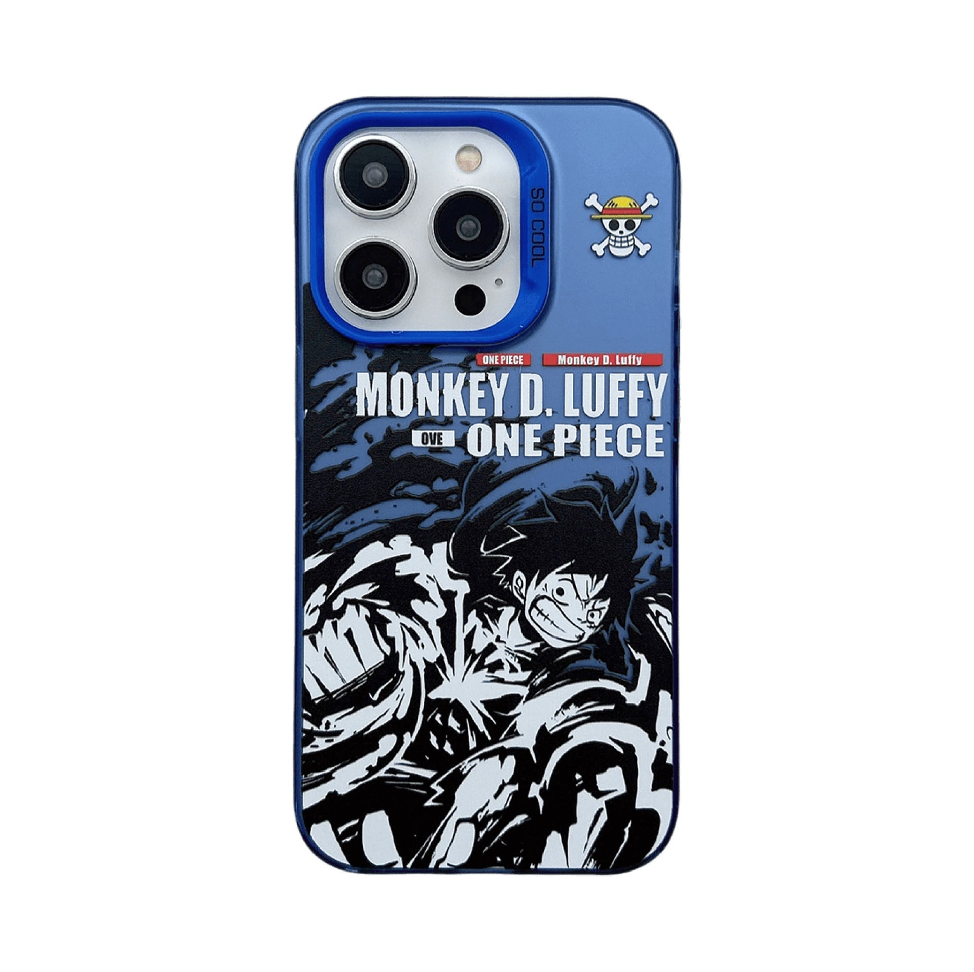 Coque Luffy/Zoro en silicone antichoc pour iPhone