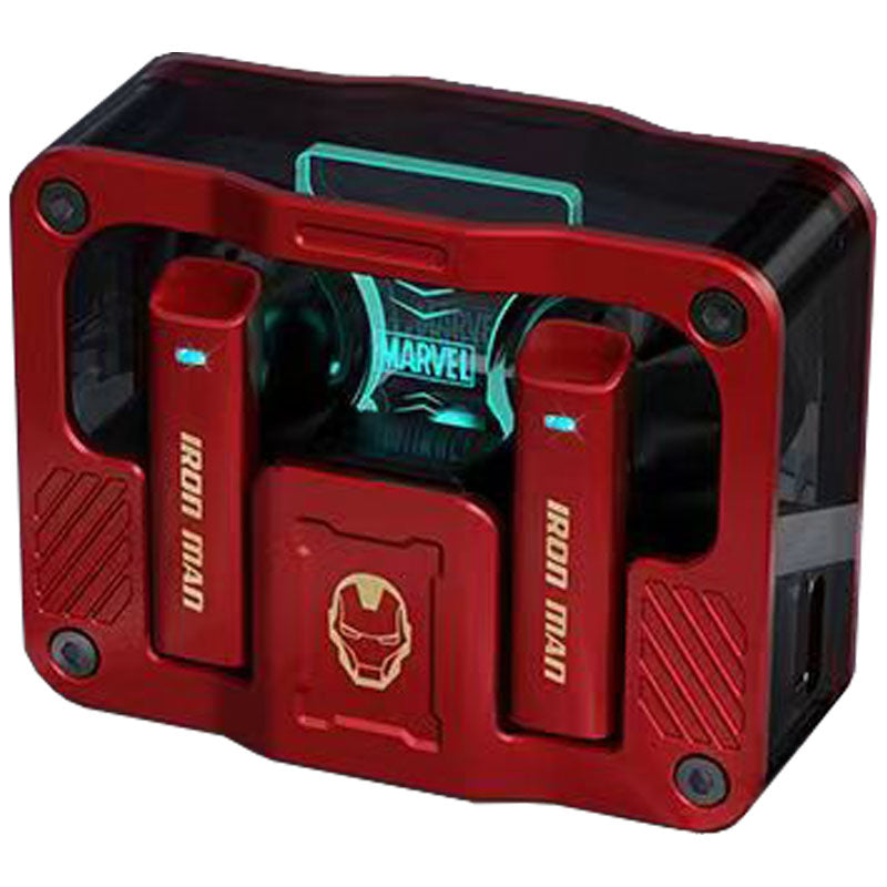 Marvel Iron Man Captain America Wireless Earbuds, Marvel Bluetooth Headphones with Charging Case