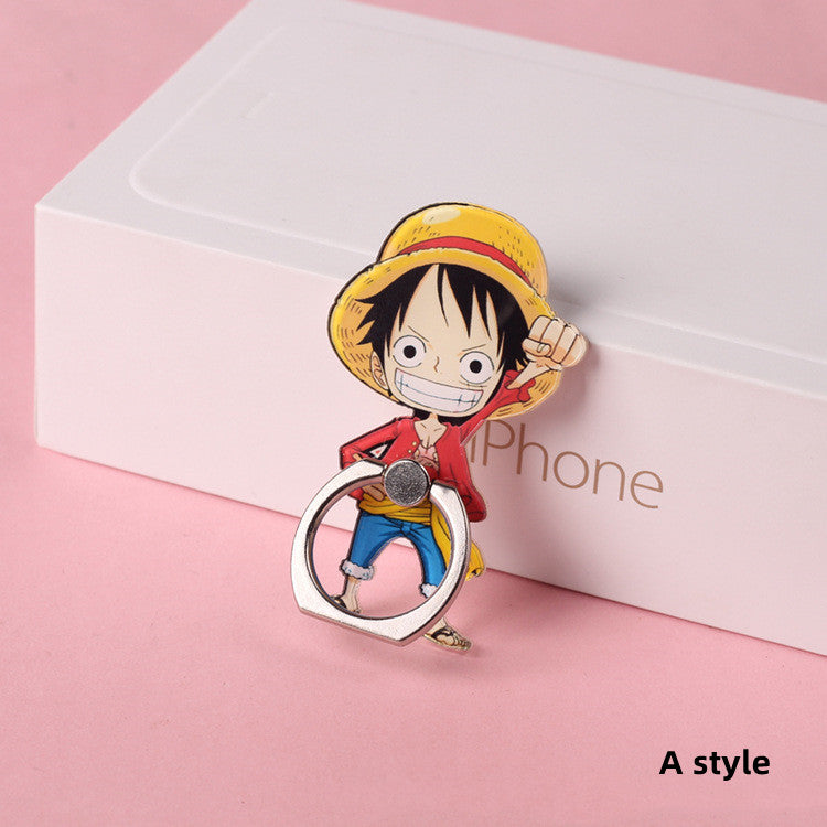 Support de téléphone autocollant à l'effigie des personnages Luffy/Chopper/Sanji