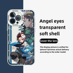 Coque de téléphone antichoc en silicone raffinée tendance Apple pour iPhone, Android Tanjirou/Nezuko