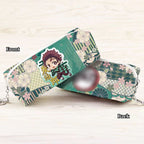 Tanjirou/Nezuko exquise trousse multi-fonctionnelle avec compartiments astucieux et motifs originaux