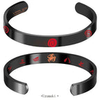 Bracelets secondaires en métal Jiraya/Itachi (diamètre intérieur 64 mm x 8 mm)