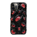 Coque de téléphone faite à la main Sasuke Sharingan - Coque en silicone anti-collision pour iPhone (tendance)