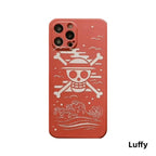 Coque Luffy/Law en silicone antichoc pour iPhone