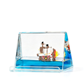 One Piece Thousand Sunny & Going Merry Liquid Floating Phone Stand - Anime Acrylic Desk Decor