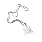 Accessoires de mode en pendentif métallique à l'effigie de Kamado Tanjirou/Kamado Nezuko