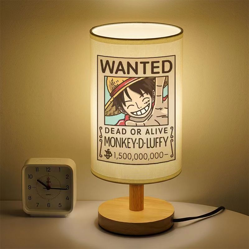 Luffy/Zoro petite lampe de table à LED, lampe de chevet, lampe de protection oculaire chaude pour étudiant