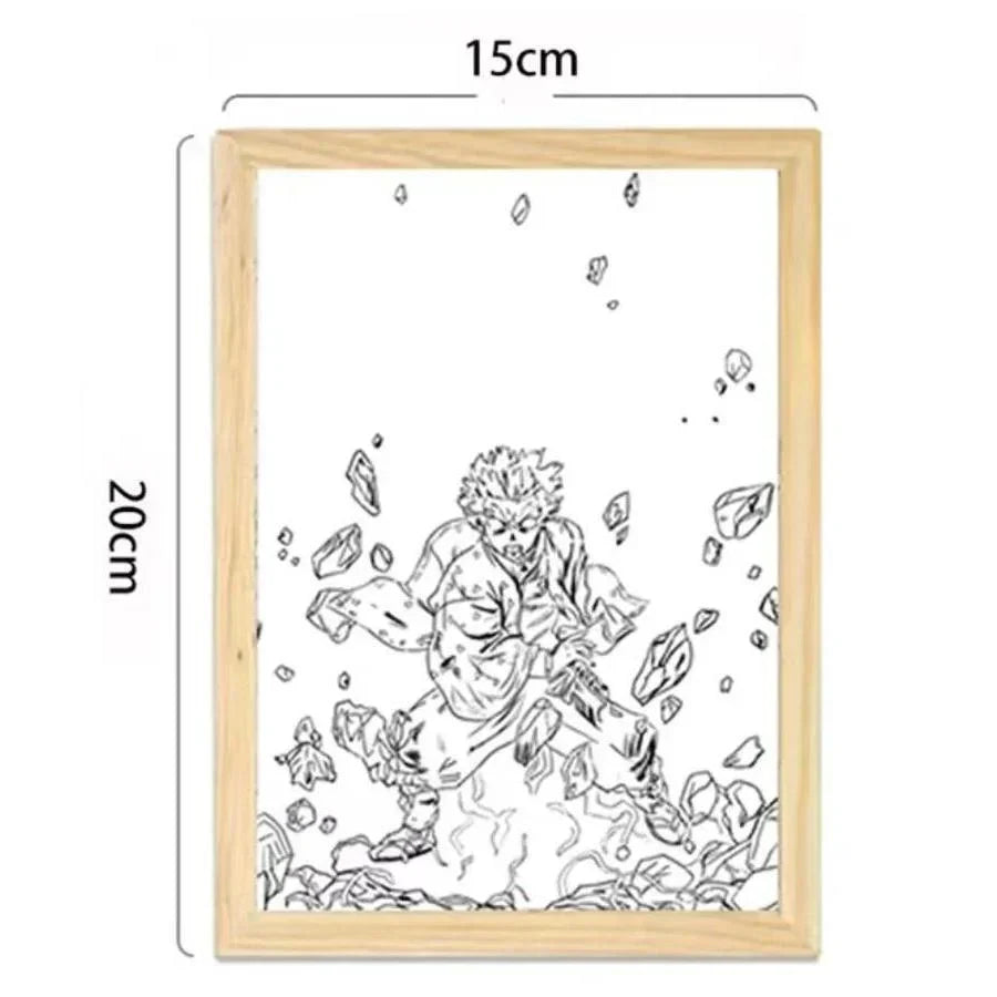 Agatsuma Zenitsu Tableau lumineux Ambiance Effets d'éclairage sympas
