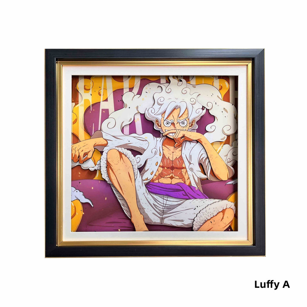Luffy/Ace/Zoro dessin 3D de bande dessinée artisanale