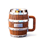 Chope/Mug Luffy Ace One Piece en forme de tonneau, en acier inoxydable 304, pour bière ou café, avec motifs pirates et anime