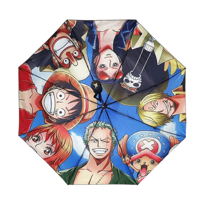 Luffy et d'autres personnages liés au parapluie de tendance, parasol