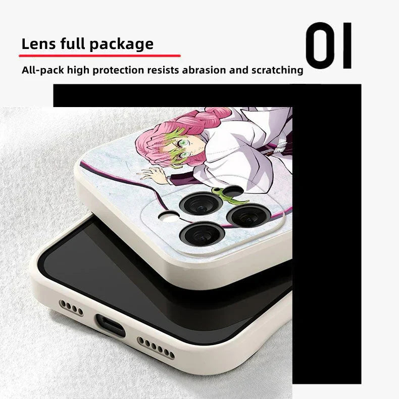 Coque de téléphone antichoc en silicone tendance exquise Kanroji Mitsuri Apple