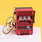 Porte-clés Luffy/Zoro Machine à sous fruitée Pendentif livre pop-up Machine à sous