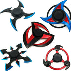 Figurine Sharingan avec hand spinner en métal pour soulager le stress
