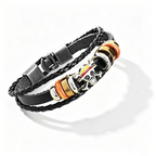 One Piece Monkey D. Luffy Ensemble de Bijoux 3 Pièces, Collier Affiche de Recherche + Bracelet Chapeau de Paille + Pin's Émaillé, Pack d'Accessoires de Collection Anime