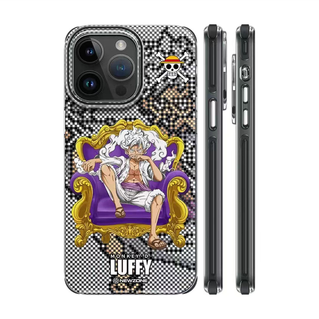 Coque Luffy/Zoro en silicone antichoc pour iPhone