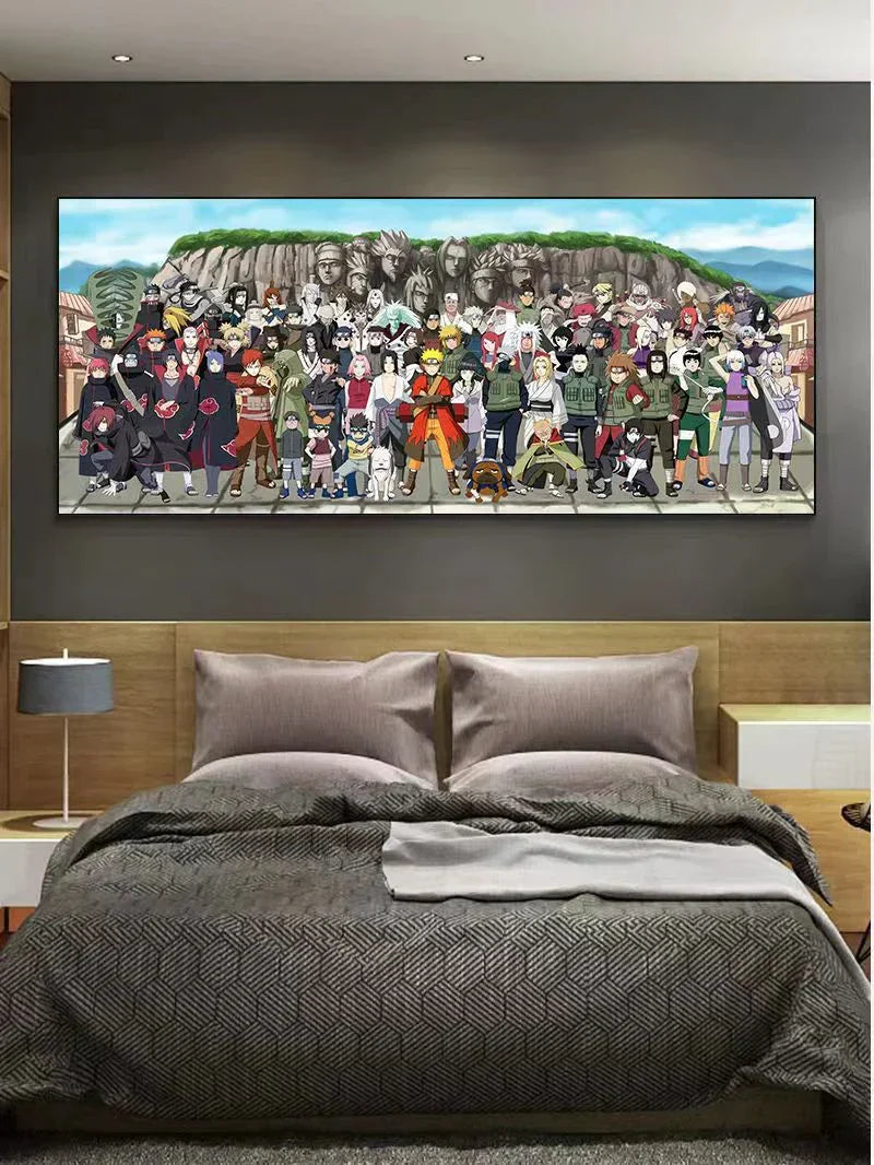 Dessin artisanal de famille Uzumaki, belle photo de dessin animé
