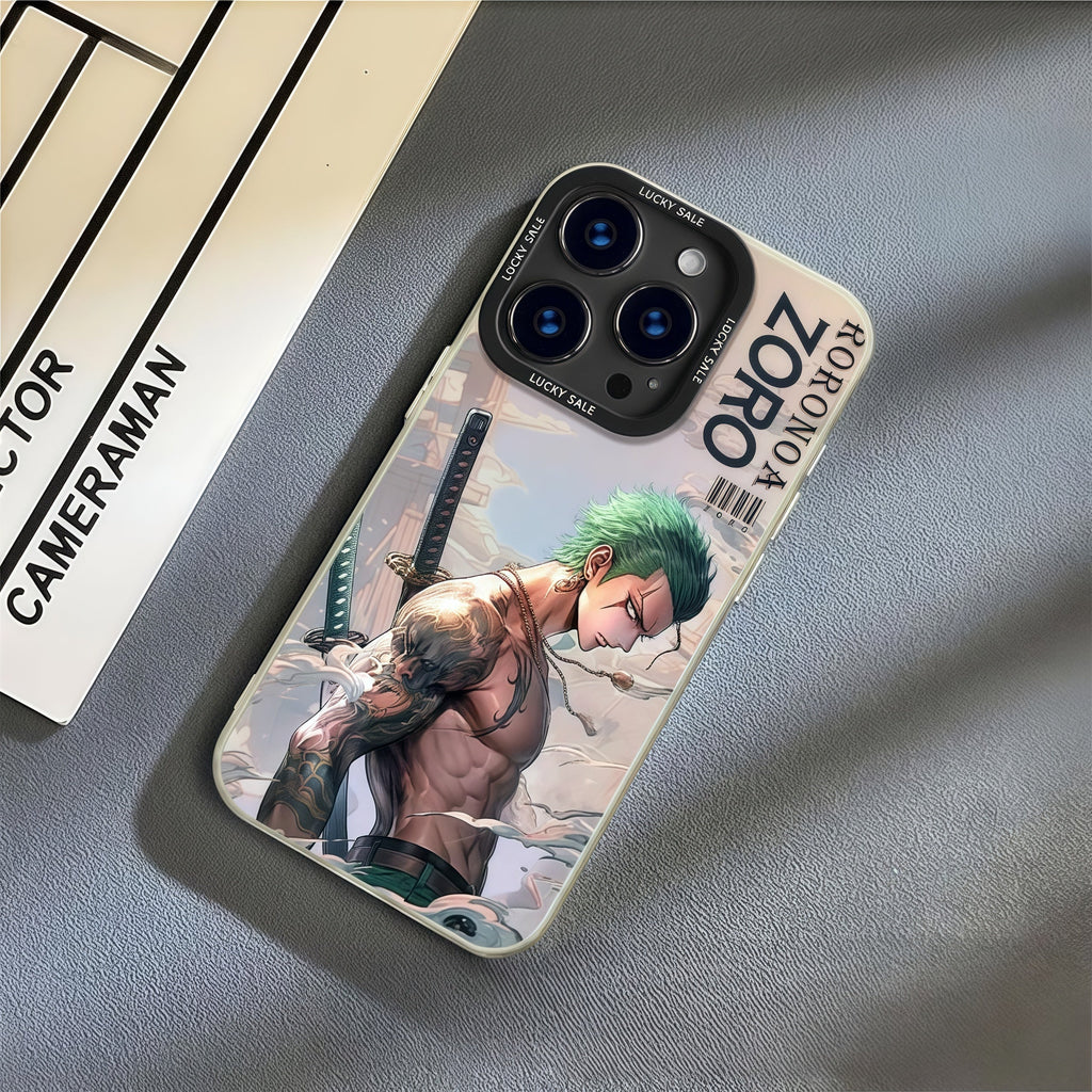 Coque de téléphone anti-choc en silicone Zoro pour iPhone