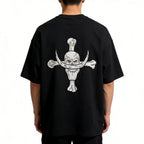 One Piece Whitebeard Edward Newgate Embroidered T-Shirt, Anime Oversized Cotton Tee