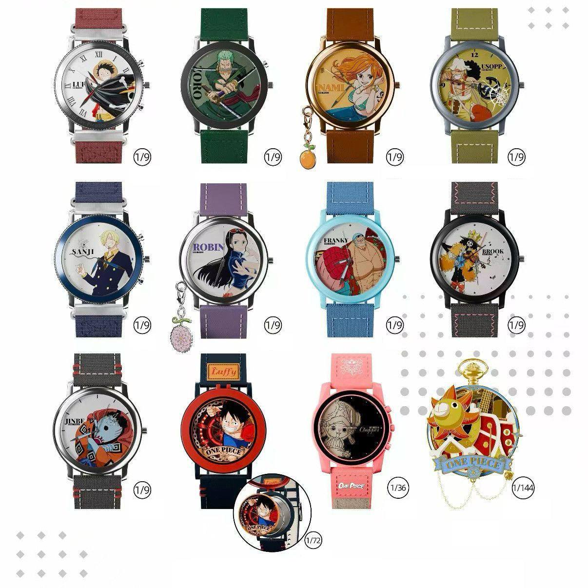 Montre Animée ONE PIECE Blind Box | Montre-Bracelet à Quartz Mystère avec Personnage pour Fans