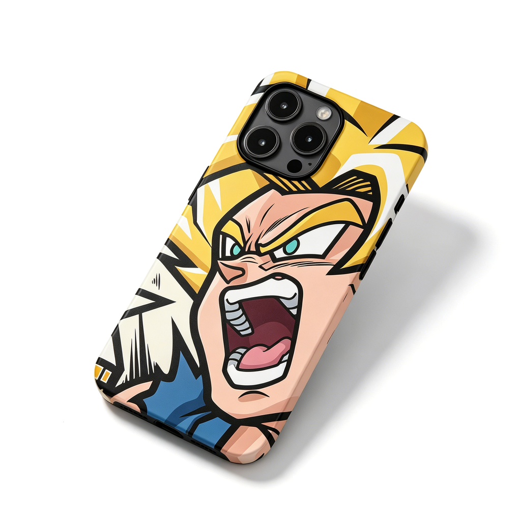 Dragon Ball Goku Super Saiyan Film Phone Case, Hard Shockproof Cover for iPhone