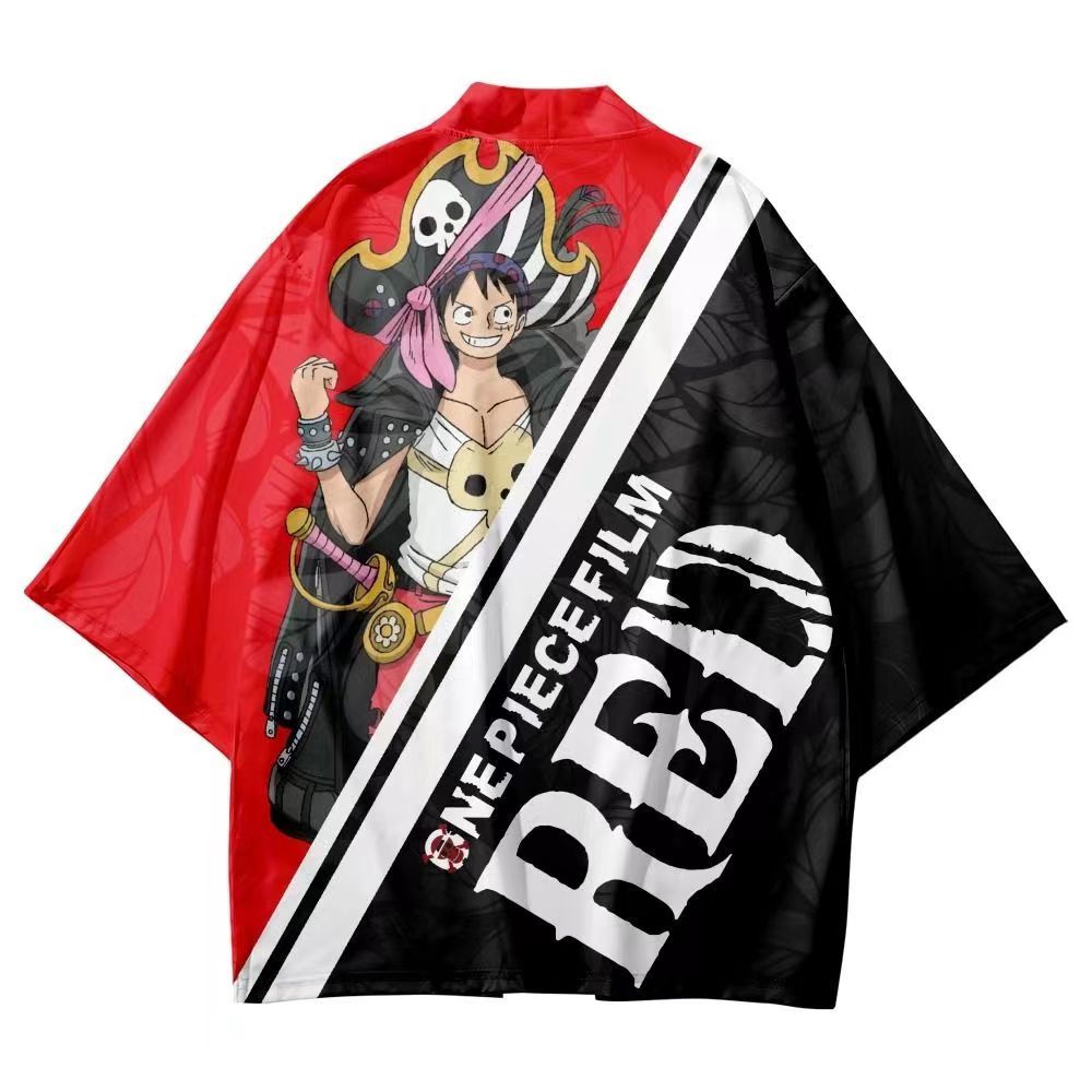 Ensembles de shorts et manches courtes imprimés Luffy/Shanks/Law/Hancock/Uta