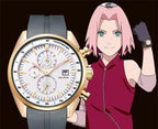 Haruno Sakura Montre Homme Montre Analogique Quartz Sports Unisexe Étanche 10 M