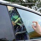 Autocollants laser de décoration de personnage pour colonne de voiture Tanjirou/Nezuko