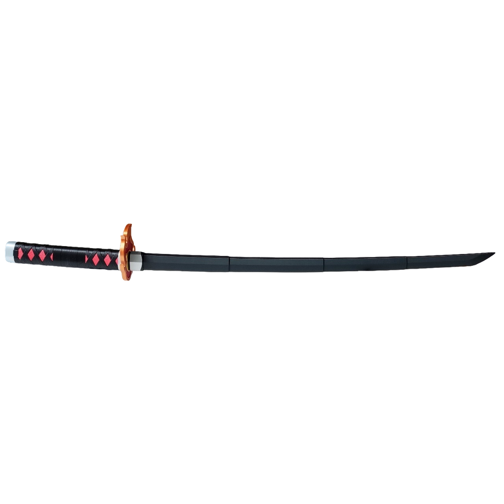 Demon Slayer Tanjiro Zenitsu Katana rétractable, Épée Accessoire de Cosplay Anime