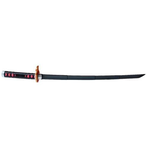 Demon Slayer Tanjiro Zenitsu Retractable Katana, Anime Cosplay Prop Sword