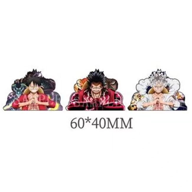 Autocollants 3D dégradés Luffy/Zoro/Nami