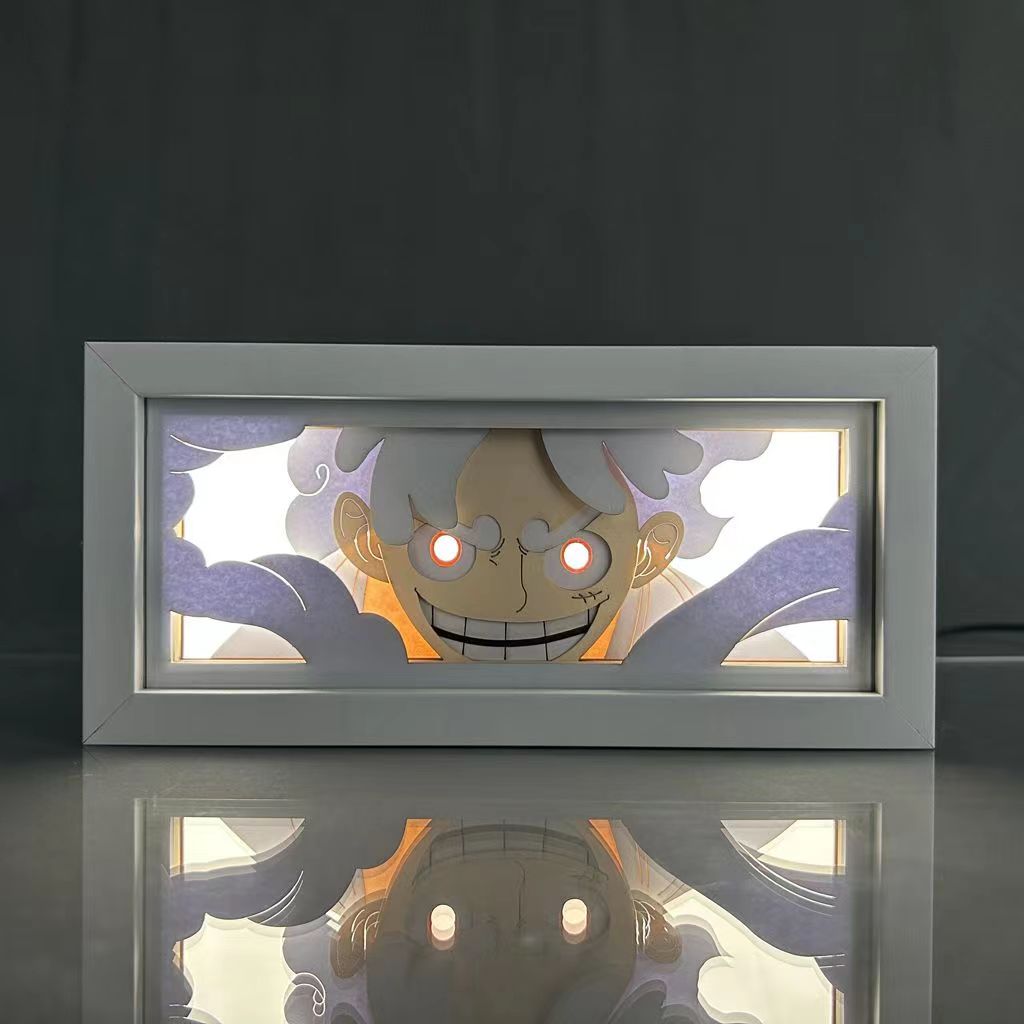 Décoration de cadre photo 3D des personnages Luffy/Ace/Zoro
