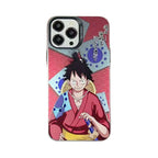 Coque de téléphone Luffy/Zoro en silicone antichoc pour iPhone