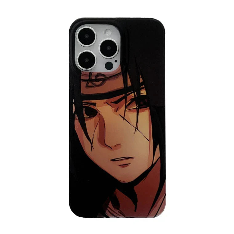 Coque de téléphone Itachi/Gaara Apple exquise en silicone anti-collision