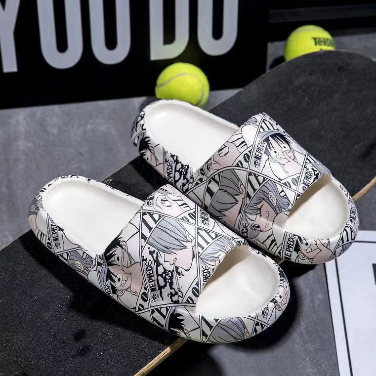 Luffy/Zoro Chaussons confortables, doux et stylés