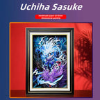 Uchiha Sasuke handsome cartoon handicraft 3D drawing