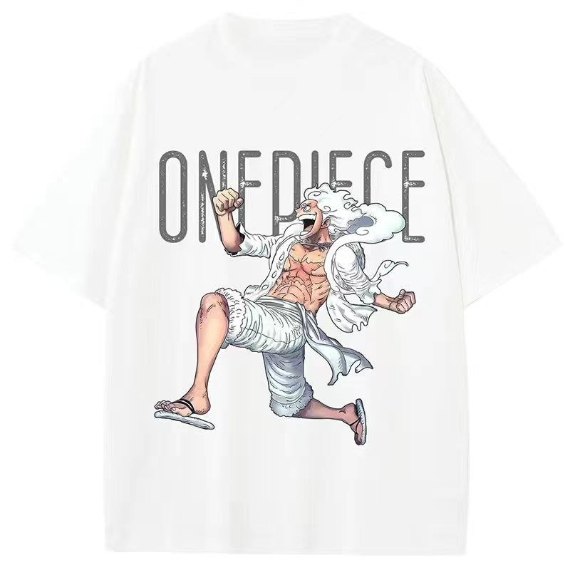 T-shirt mode d'été Nika Luffy à imprimé personnage