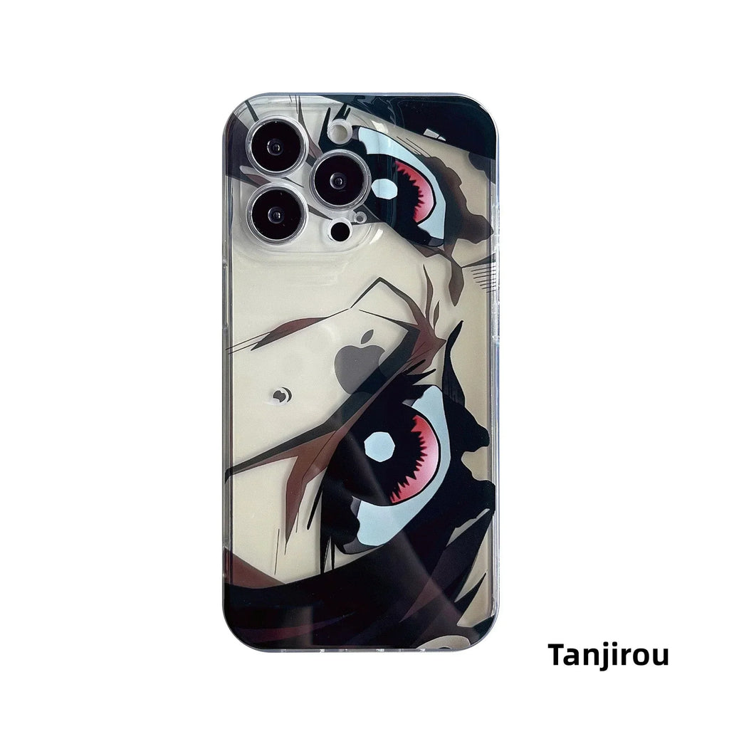 Coque de téléphone Nezuko/Tanjirou en silicone résistant aux chocs
