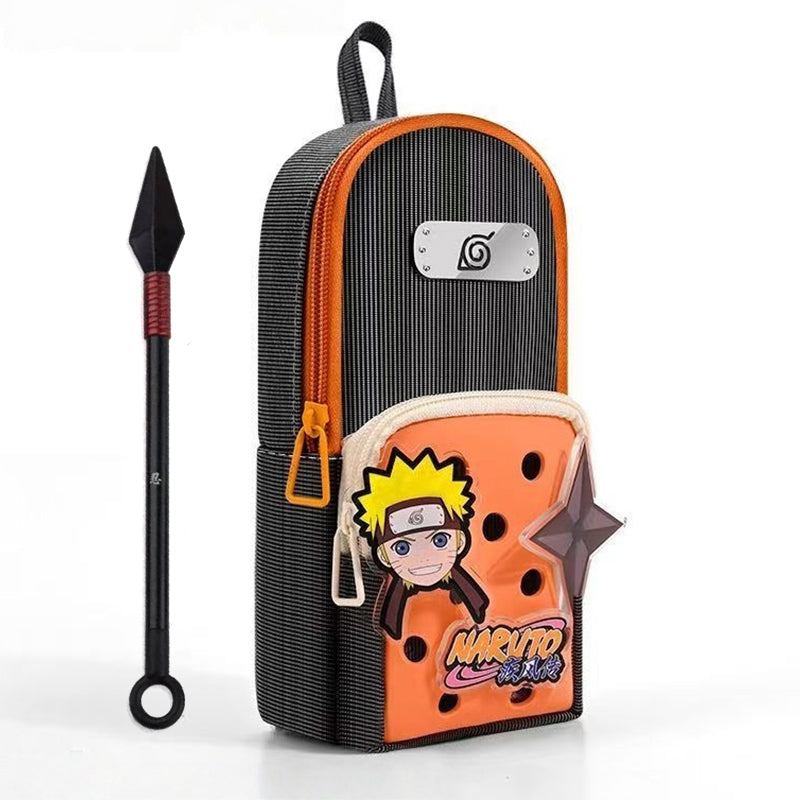 Trousse Naruto Kakashi, Trousse à crayons Anime grande capacité avec stylo Kunai