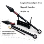 Kakashi/Sasuke Kunai Stylo neutre Kunai en alliage métallique Papeterie Fournitures scolaires