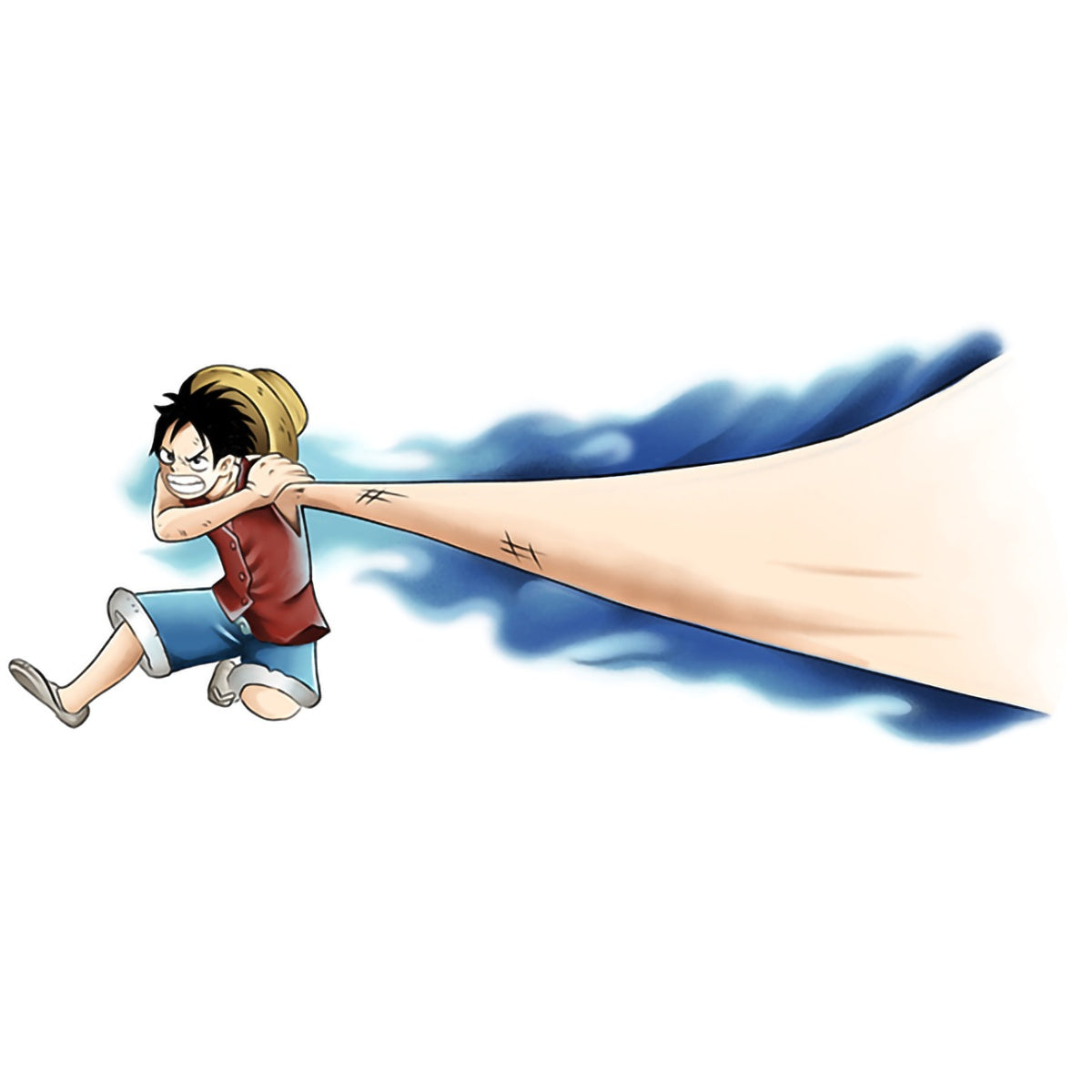 One Piece Luffy Arm Stretch Temporary Tattoo, Anime Cosplay Accessory for Men & Women