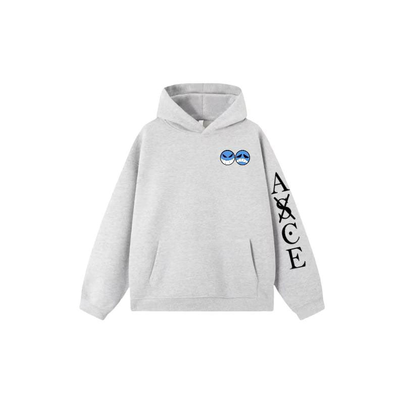 One Piece Portgas D Ace Oversized Hoodie, Fire Fist Ace Anime Graphic Pullover Hoodie