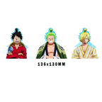 Autocollants 3D dégradés Luffy/Zoro/Nami