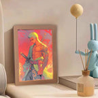 Luffy/Zoro/Sanji peuvent servir de miroirs, de peintures décoratives ou de tableaux lumineux.